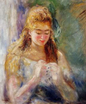 Pierre Auguste Renoir : La Couseuse